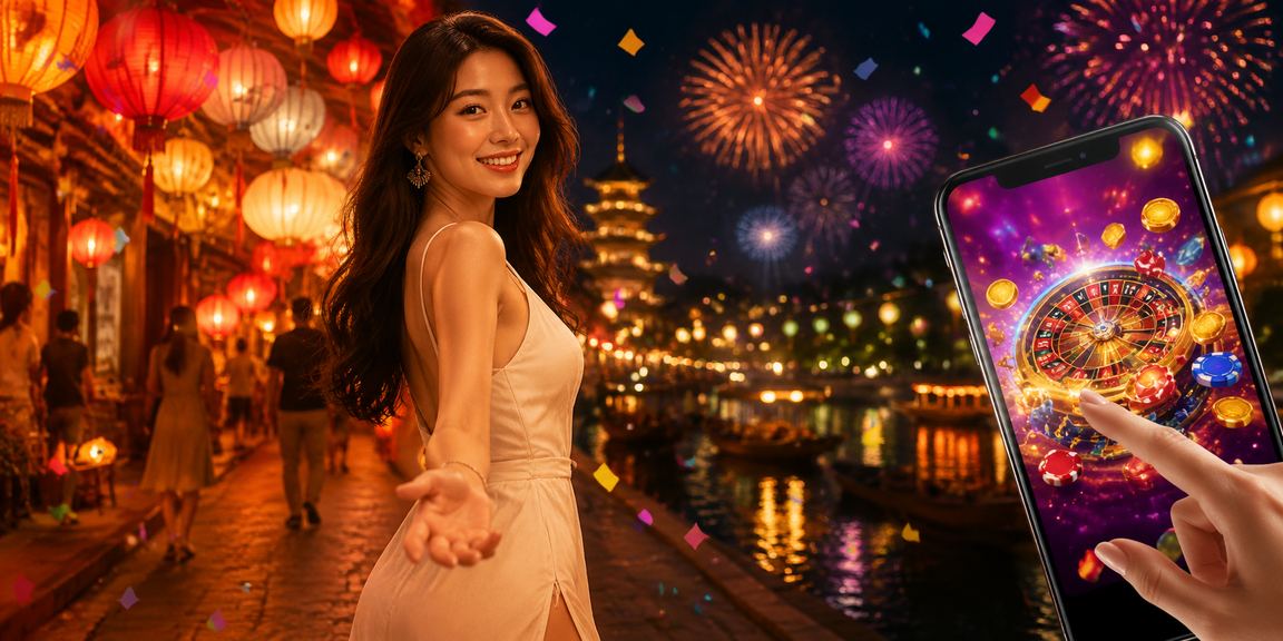 Người dùng xsqngai kiểm tra voucher casino trên điện thoại tại chợ đêm Hà Nội